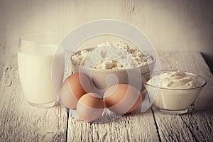 Fresh dairy products and eggs