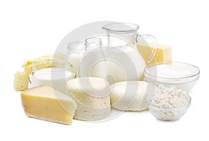 Fresh dairy products photo