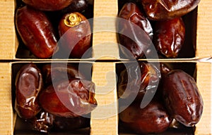 Fresh dates fruit dates in a box