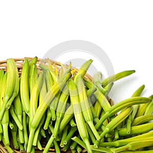 Fresh daylily in a wooden plate, Daylily not only can heal the sick, or a delicious dish.