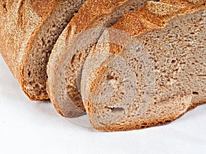 Fresh decorated rustic spelt bread