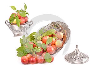 Fresh delicious plums