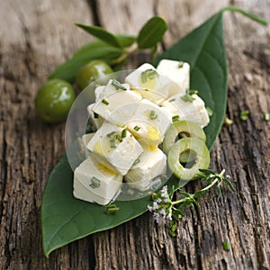 Fresh diced feta