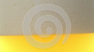 Fresh draught cold beer - macro shot