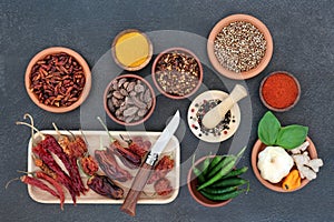 Fresh and Dried Herb and Spice Seasoning Assortment