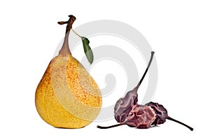 Fresh and dried pears