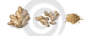 Fresh, dried and powder ginger