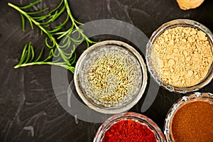 Fresh and dried seasoning herbs and spices