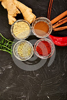 Fresh and dried seasoning herbs and spices