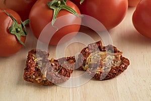 Fresh and dried tomatoes