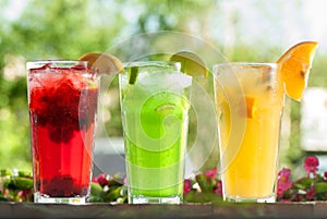 Fresh drinks photo