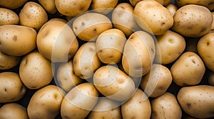 Fresh ecological farmin produce, organic potatoes