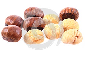 fresh edible chestnuts