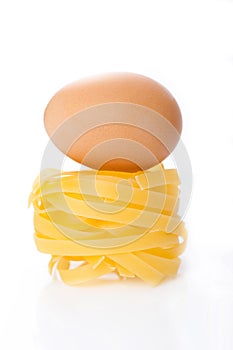 Fresh egg and pasta