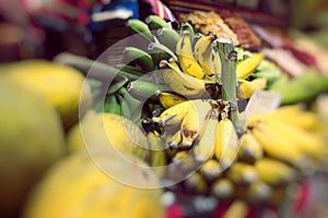 Fresh exotic fruits in Mercado Dos Lavradores. Funchal, Madeira