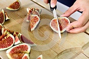 Fresh figs chops