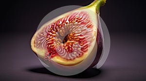 Fresh figs with water drops isolated. Healthy Food Concept with Copy Space.