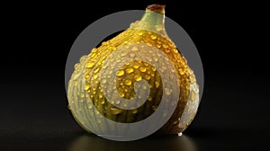 Fresh figs with water drops isolated. Healthy Food Concept with Copy Space.