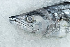 Fresh fish on ice for selling at the local market on a tropical Bali island, Indonesia.