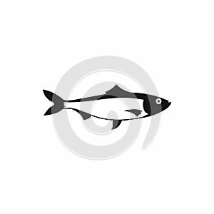 Fresh fish icon, simple style