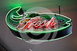 Fresh fish sign img