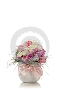 Fresh flower bouquet in vase
