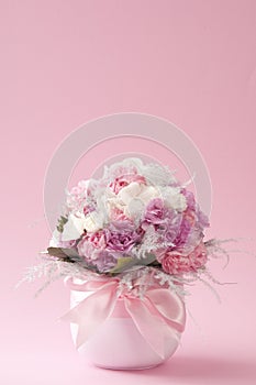 Fresh flower bouquet in vase