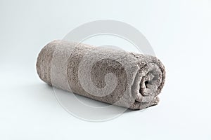 Fresh fluffy rolled towel