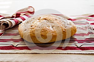 Fresh Focaccia bread with rosemary