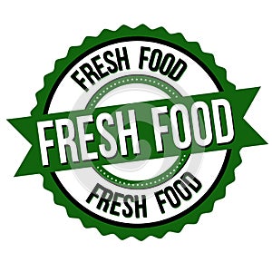 Fresh food label or sticker
