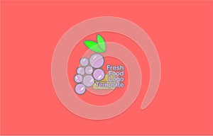 Fresh food-logo template