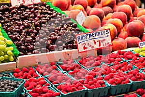 Fresh Food Offering at Seattle Pike Place Market, Washington