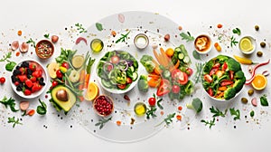 fresh food restaurant facebook template illustration