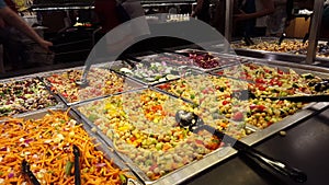 Fresh Food at Salad Bar 4K