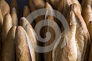 Fresh fragrant bread on the table.