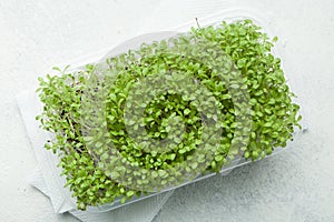 Fresh and fragrant micro greens salad