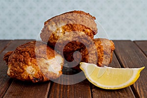 Fresh fried fish cakes