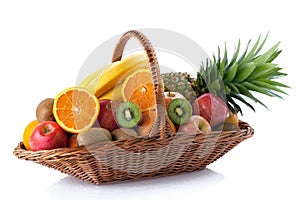 Fresh fruit in the basket