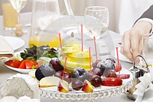 Fresh fruit on a celebratory table