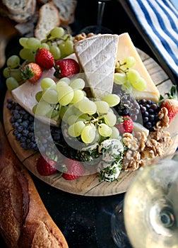 Fresh Fruit and Cheese Platter