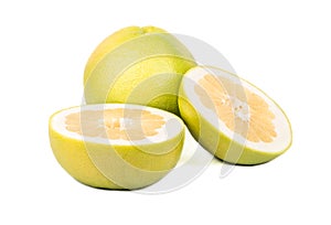 Fruit oroblanco with half