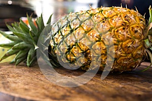 Fresh fruit pineapple healthy food.