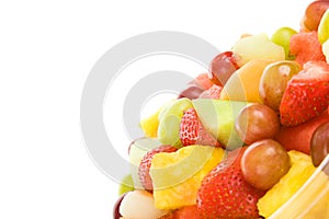 Fresh Fruit Salad with Copyspace