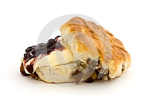 Fresh fruit scone with clotted cream and jam