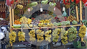 fresh fruit from street market in phnom penh