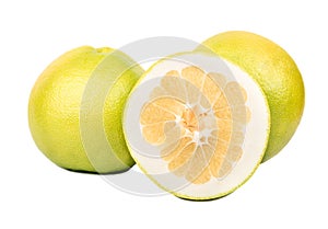 Fruit oroblanco with half photo