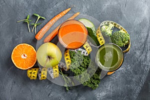 Fresh fruit and vegetable juice