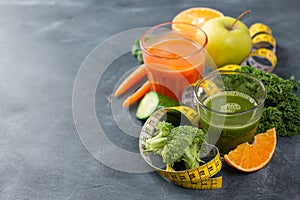 Fresh fruit and vegetable juice