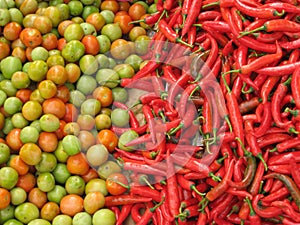 Fresh fruit and vegetables market background