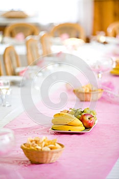 Fresh fruit on wedding or reception